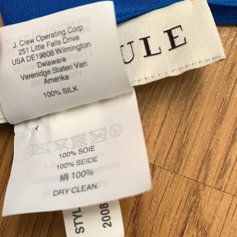 Madewell x Kule 100% silk leopard red blue scarf - Picture 3 of 5